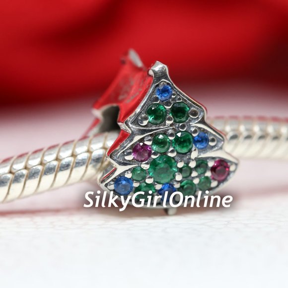 Pandora Christmas Tree Charm 790018C01 - Picture 2 of 5